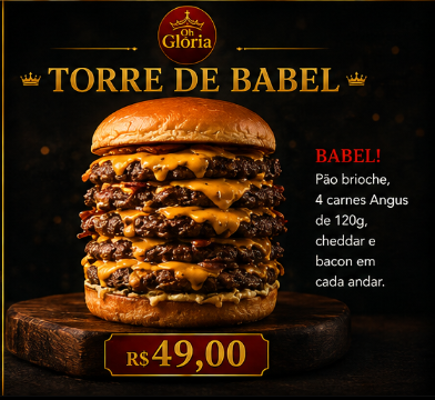 Hambúrguer Torre de Babel